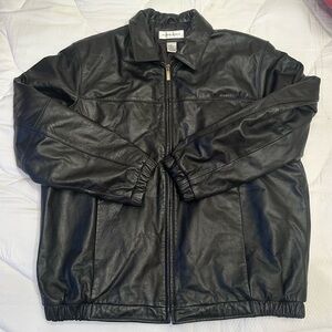 Vintage Preston & York Black Leather Jacket
